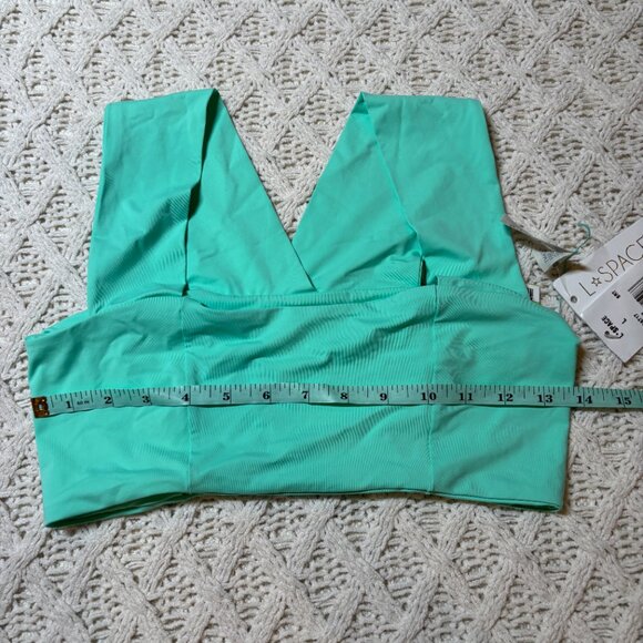 NWT L*Space Parker Swim‎ Top – Mint Green Size L NWT - Picture 3 of 5